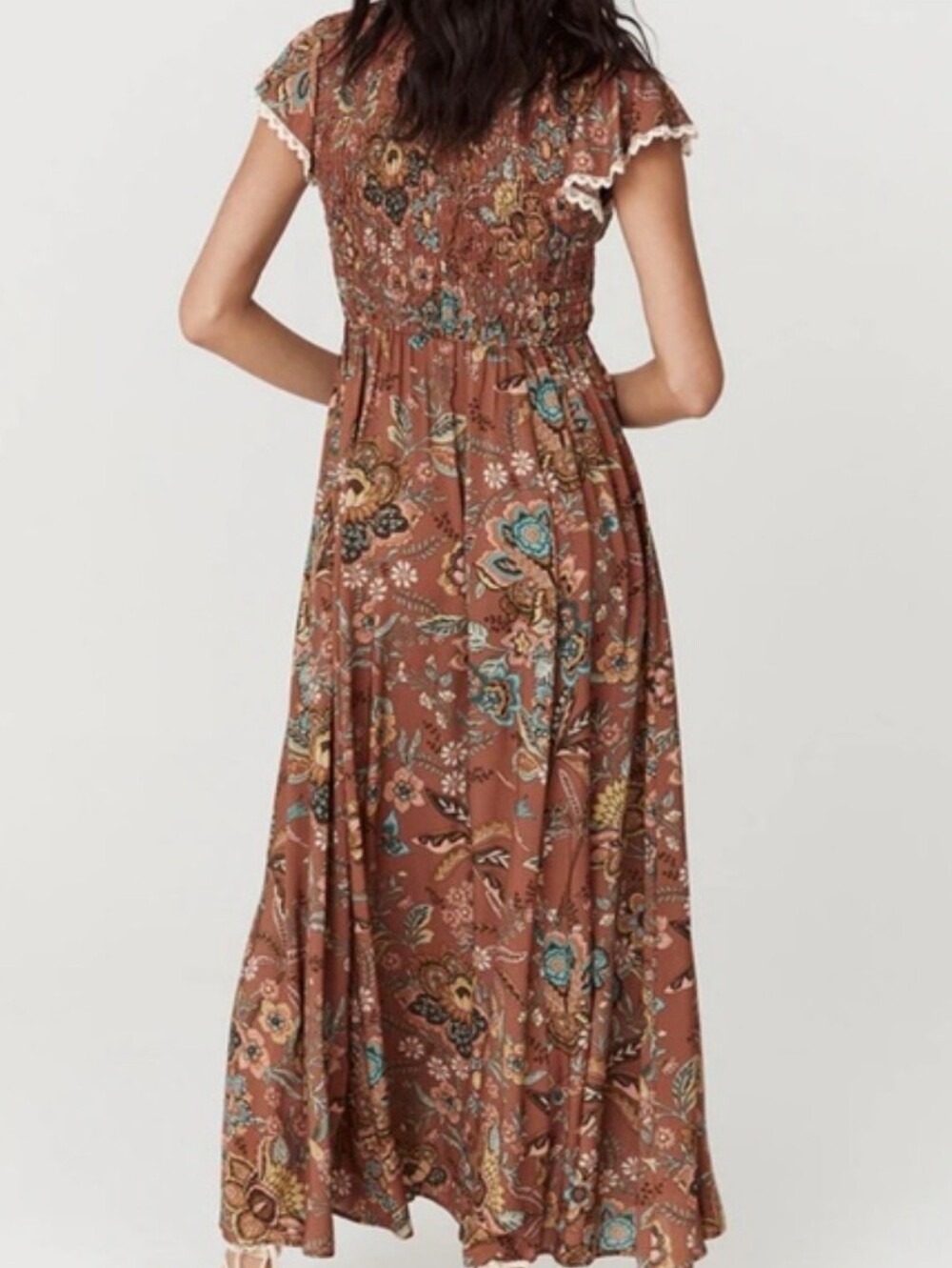 Spell Mojave Lily Shirred Maxi Dress - Picture 3 of 13